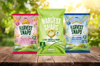 Calbee product display and picnic