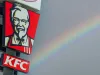 Kentucky Fried Chicken pylon sign over blue sky